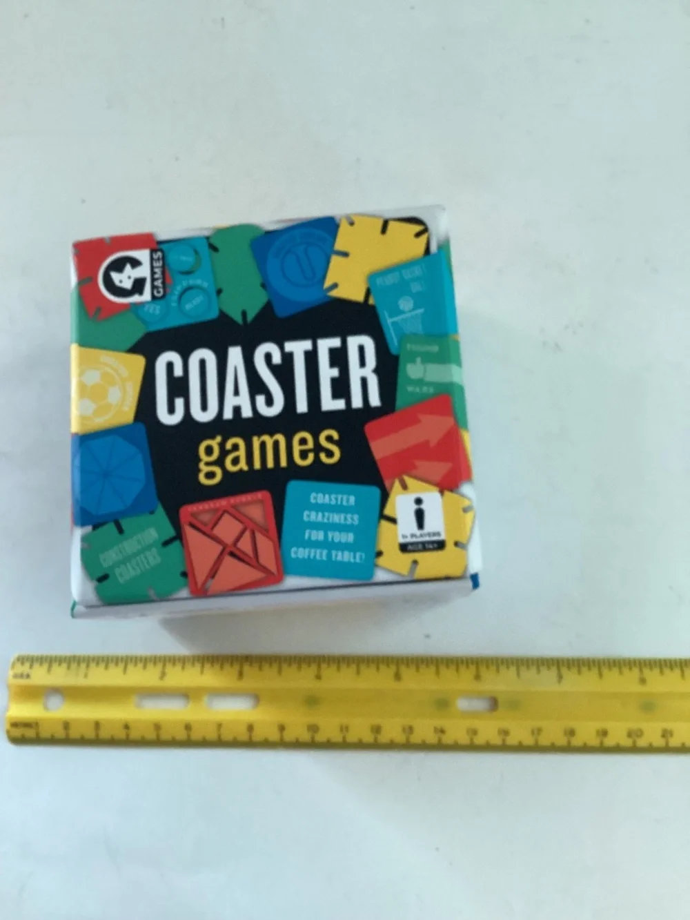 25 Wipe Clean game coasters  Play a number of games using various coasters